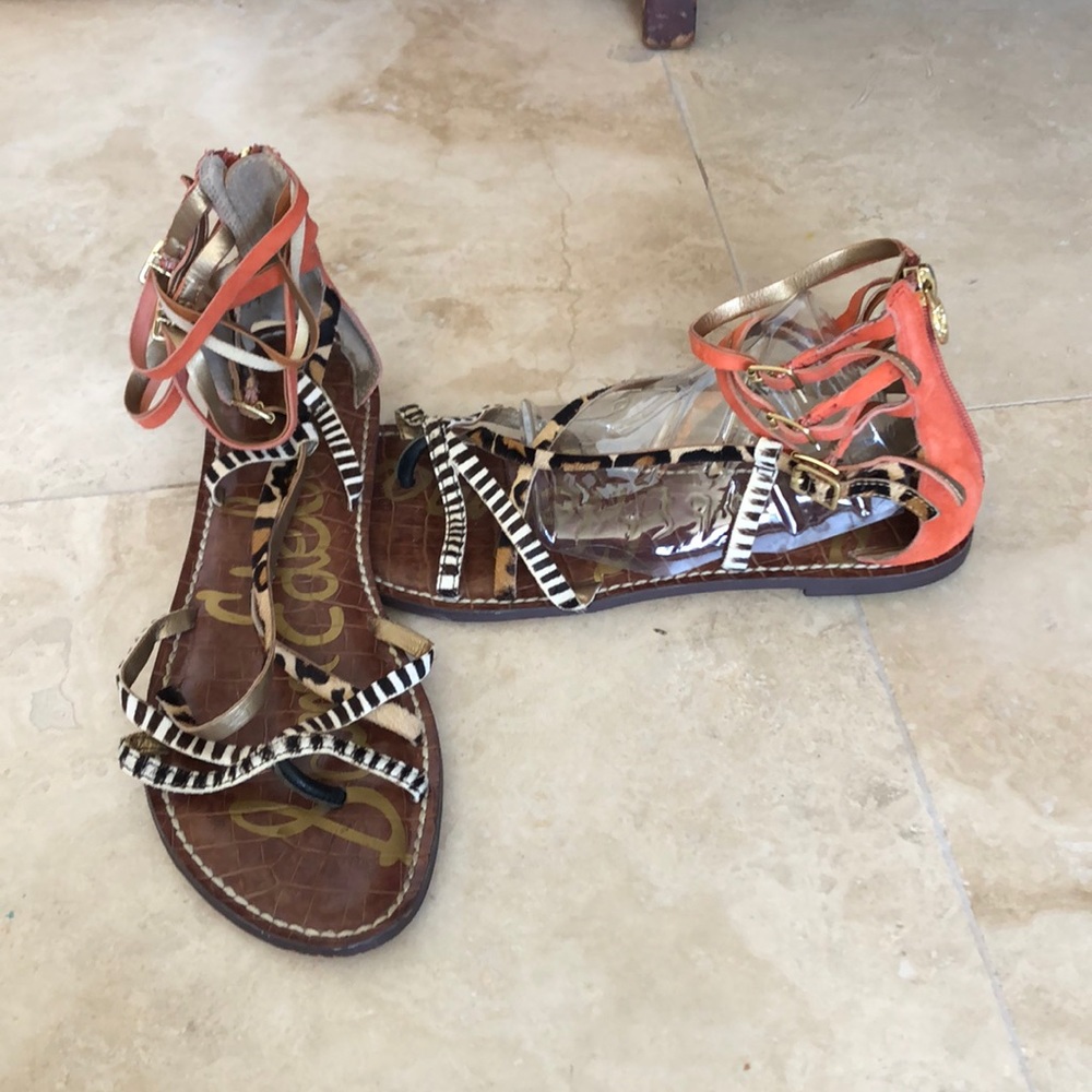 Sam Edelman leather & suede gladiator sandals